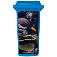 Tropical Fish With Coral Wheelie Bin Sticker Panel